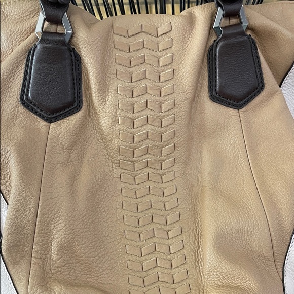 orYANY Large Brown Soft Leather W/Pink Sides Dark Brown Straps. - Picture 12 of 13